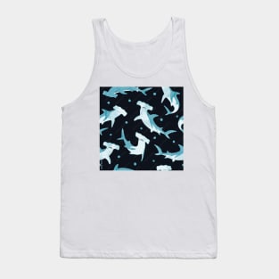 hammerhead shark mouse pad design Tank Top